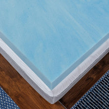 Load image into Gallery viewer, Cooling Gel Swirl Memory Foam Mattress Topper - King Size, Durable &amp; Cozy