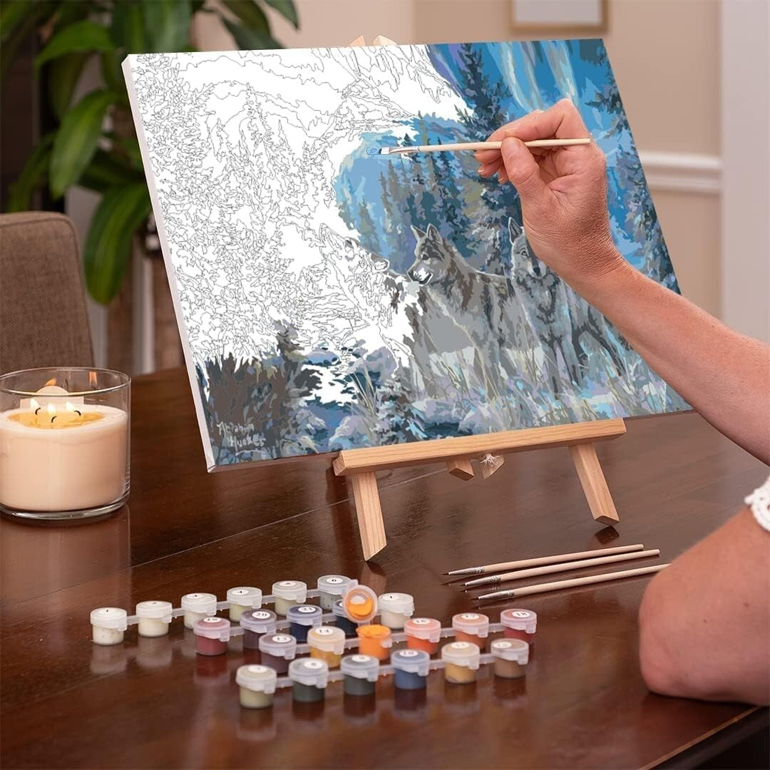 Moonrise Song Paint by Numbers - Elegant Art Kit for Adults with Acrylic Options