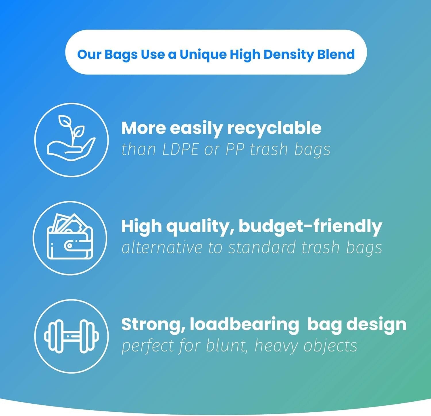 Clear Plastic 1-2 Gallon Trash Bags - 2000 Count for Mess-Free Waste Management