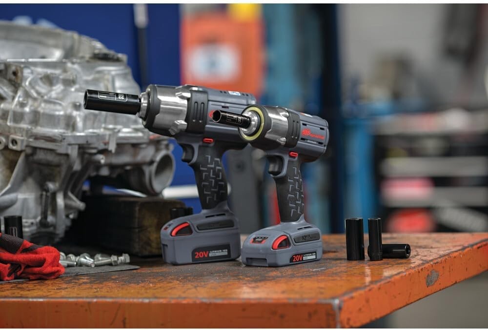 Compact 20V Impact Wrench - 1500 ft-lbs Torque, 2 Lithium Batteries & Charger