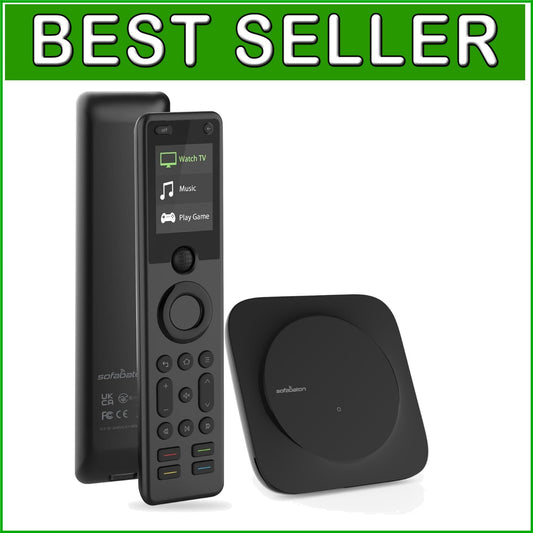 Ergonomic Smart Remote with Backlit Buttons & Hub – Ultimate Home Entertainment