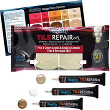 Load image into Gallery viewer, Tile Repairezy - Durable Ceramic Tile Chip Repair Kit in Beige, 24 Color Options