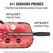 Load image into Gallery viewer, Wireless Bluetooth Meat Thermometer with App and Unlimited Range – 1050°F