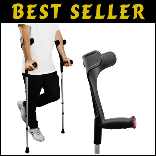 Durable Polypropylene Handled Forearm Crutches - Safety & Stability for Recovery
