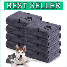 Load image into Gallery viewer, Soft &amp; Quick-Drying Pet Towels - 8 Pack Microfiber Towels for Dogs, 55 x 28 Inch