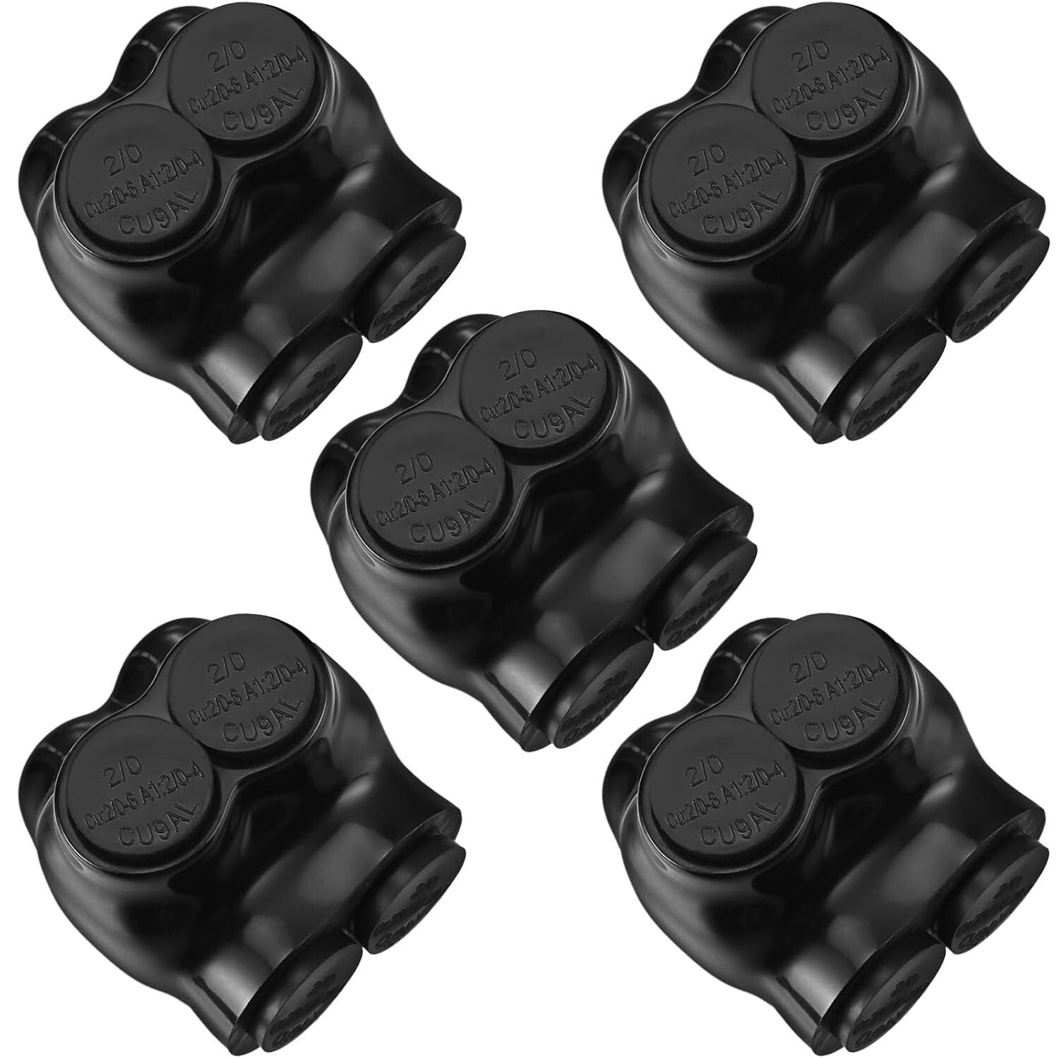 Premium 5-Pack Multi Cable Connectors with Insulation - Ideal for Professionals