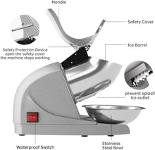 Load image into Gallery viewer, High-Efficiency Snow Cone Machine - 380W with Safety Features &amp; Unique Design