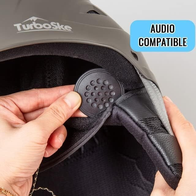 Adjustable Snow Sports Helmet in Matte Gray - Perfect for Skiing & Snowboarding