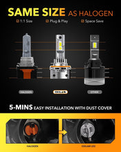 Load image into Gallery viewer, H15 LED Fog Light Bulbs - 6500K Cool White | 400% Brightness, Pack of 2