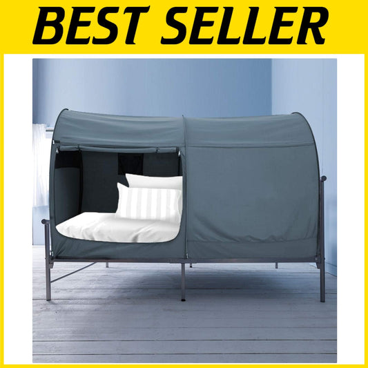 Durable Pongee Fabric Twin Bed Canopy Tent - Effortless Setup & Light Reduction