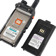 Load image into Gallery viewer, Rechargeable Ham Radio Walkie Talkies with NOAA Receiver and Speaker Mic, 2-Pack