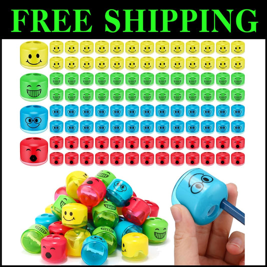 Compact Handheld Pencil Sharpener Set - 240 Cartoon Sharpeners for Classroom Fun