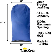 Load image into Gallery viewer, Effortless Leaf Collection with Heavy Duty 54 Cubic Foot Lawn Tractor Leaf Bag