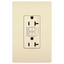 Load image into Gallery viewer, Tamper-Resistant 20 Amp Decorator Duplex Outlet with LED Night Light, Gray