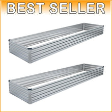 Load image into Gallery viewer, Durable &amp; Safe 2-Piece Raised Garden Bed Kit - 12x4x1FT for Herbs &amp; Fruits