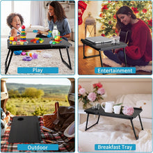 Load image into Gallery viewer, Multi-Use Adjustable Lap Desk - Breakfast Tray with Cup Holder &amp; Easy Transport