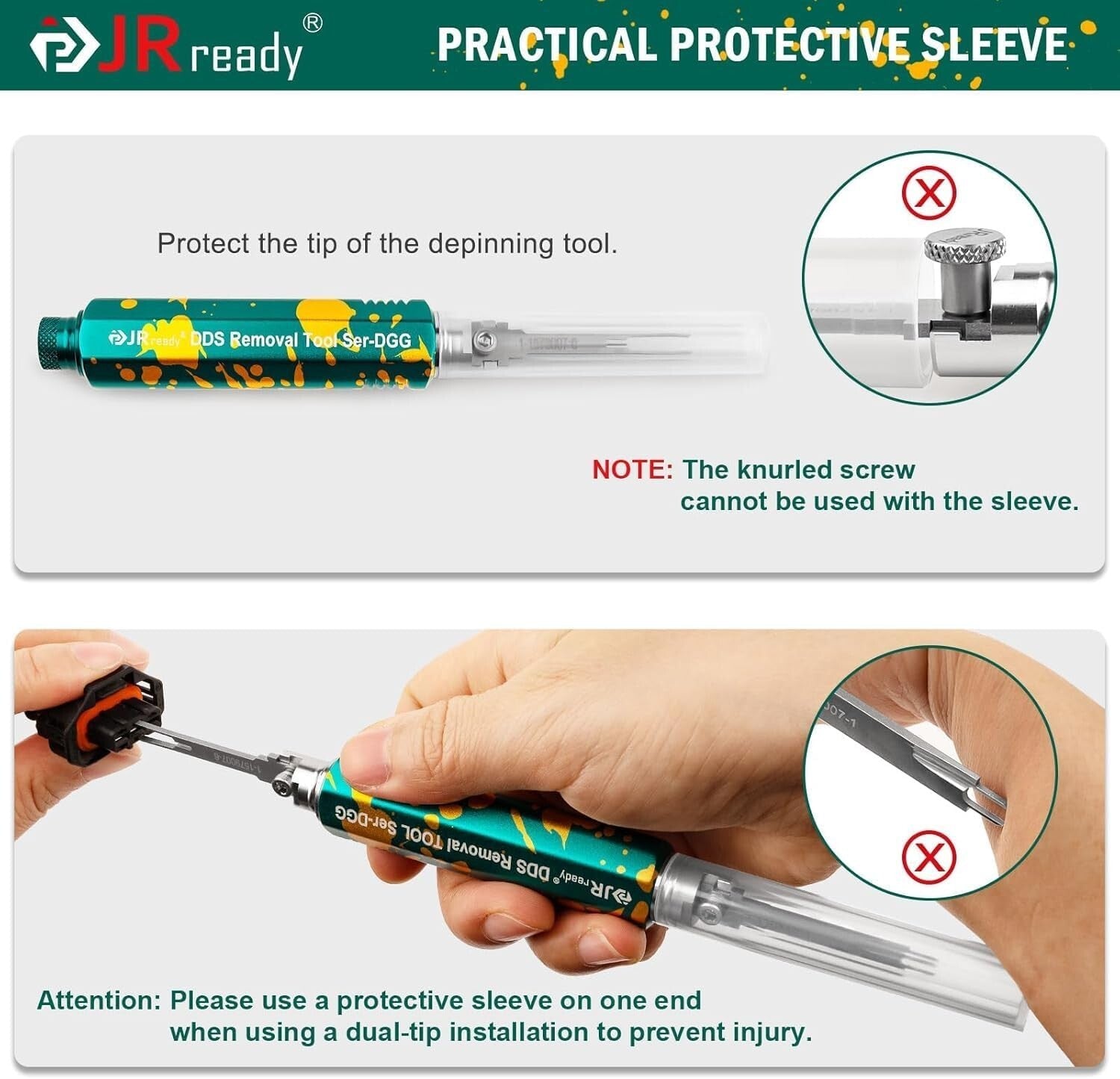 Dual-Head JRDDS Pin Extractor Tool Kit - Perfect for AMP and Molex Connectors