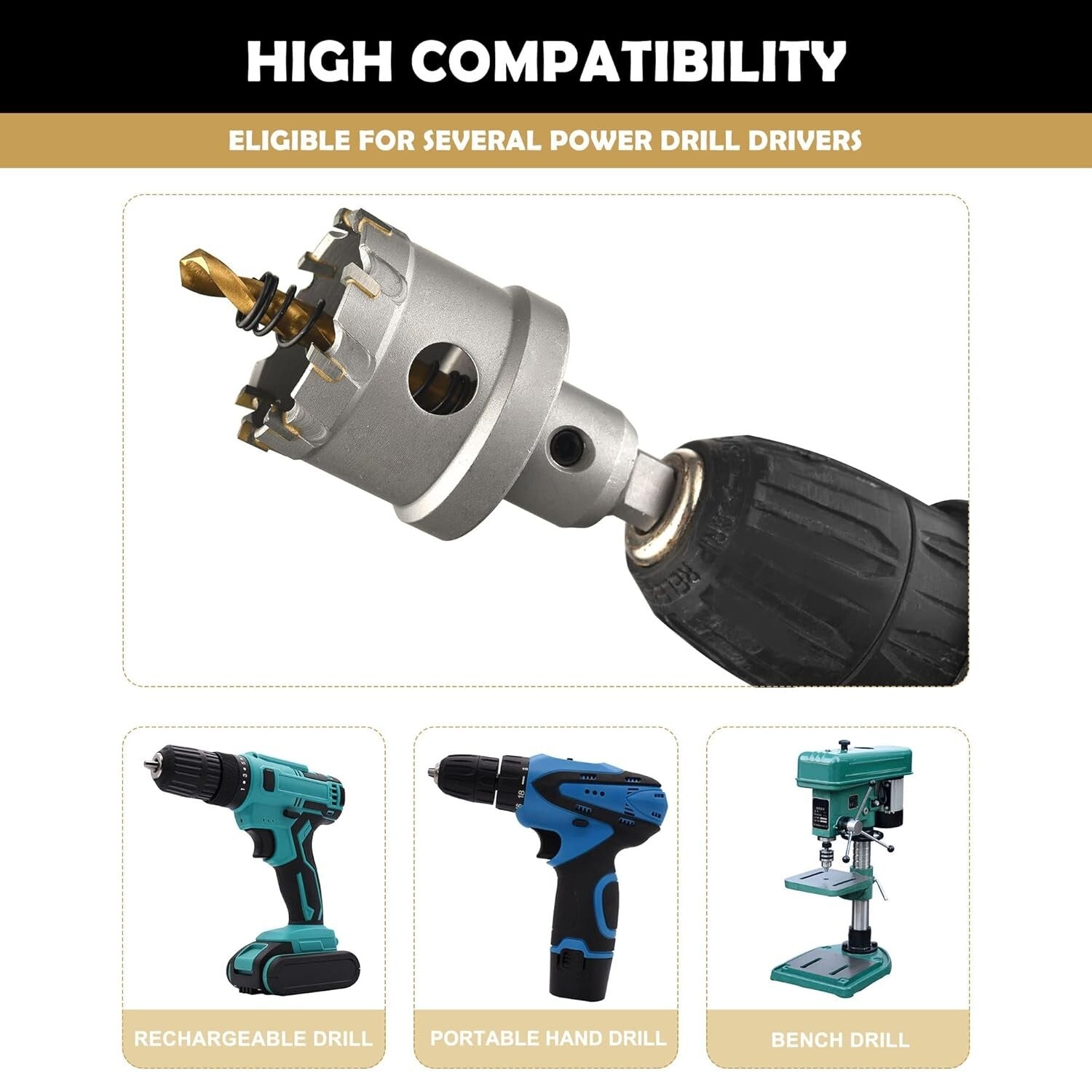 23PCS TCT Carbide Hole Saw Set for Precision Metal Cutting & Durable Performance