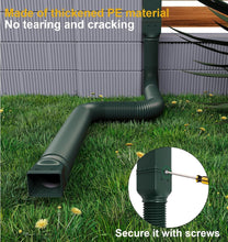 Load image into Gallery viewer, Sturdy Rain Gutter Downspout Extensions - 4 Pack for Effective Drainage