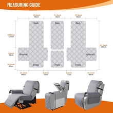 Load image into Gallery viewer, Slip-Resistant Two-Seater Recliner Cover with Console &amp; Side Pockets - Easy Care