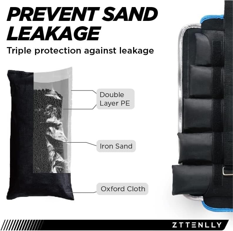 Breathable Ankle Weights with Adjustable Design - Ideal for Walking & Gym