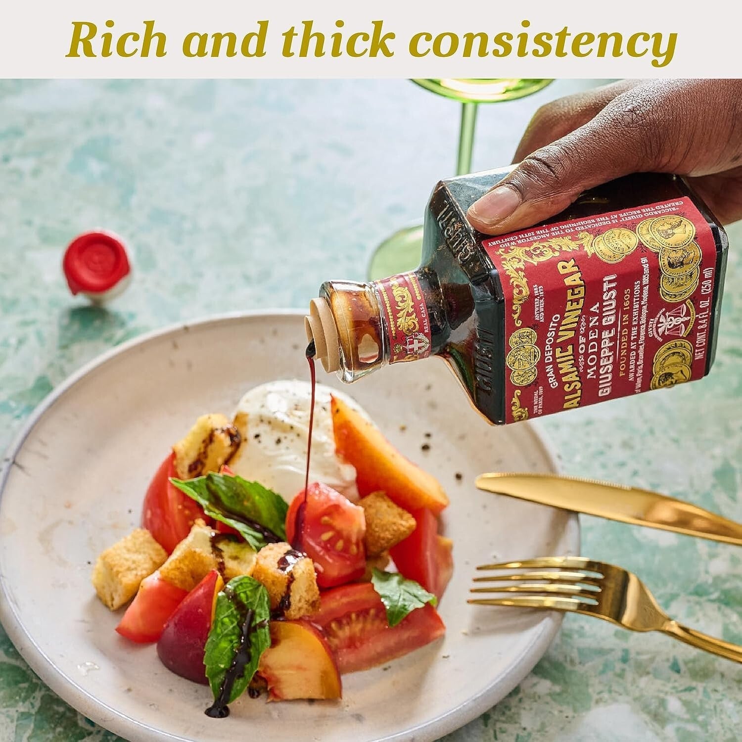 Award-Winning Modena Balsamic Vinegar - Gourmet Italian Condiment, Pack of 1