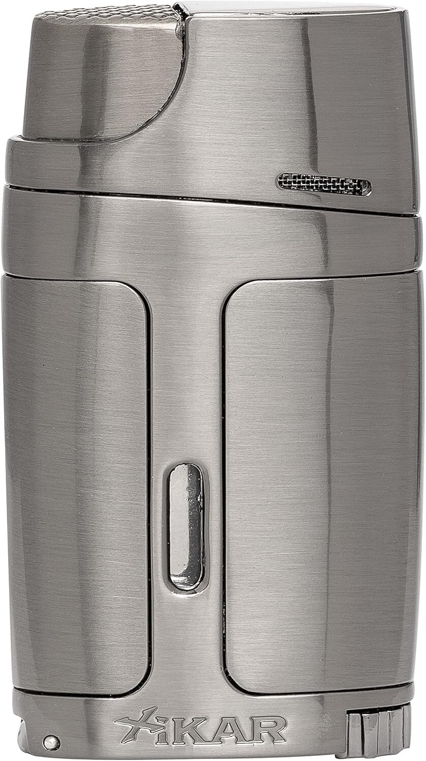 ELX Double Jet Flame Torch Lighter - Built-in Cigar Punch & Adjustment Wheel