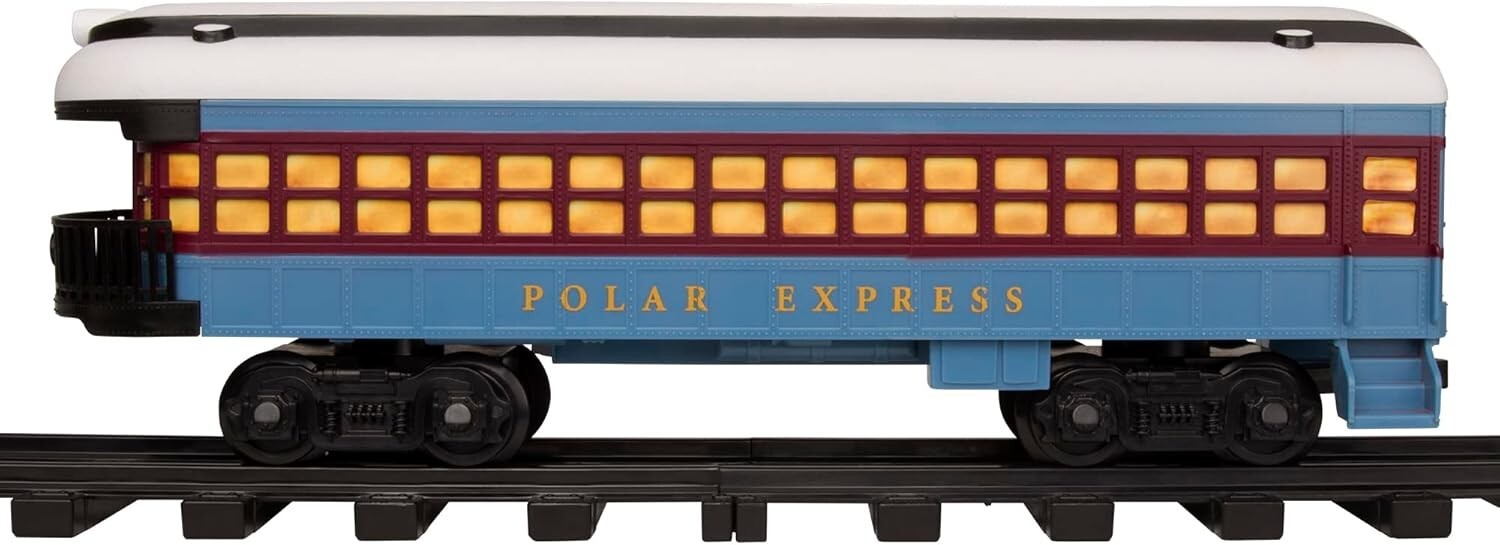 Deluxe Bluetooth Polar Express Toy Train with Smoke Effects & Tracks for Ages 4+