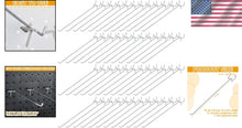 Load image into Gallery viewer, Space-Saving 10-Inch Adjustable Pegboard Hooks - 100 Piece Stainless Steel Set
