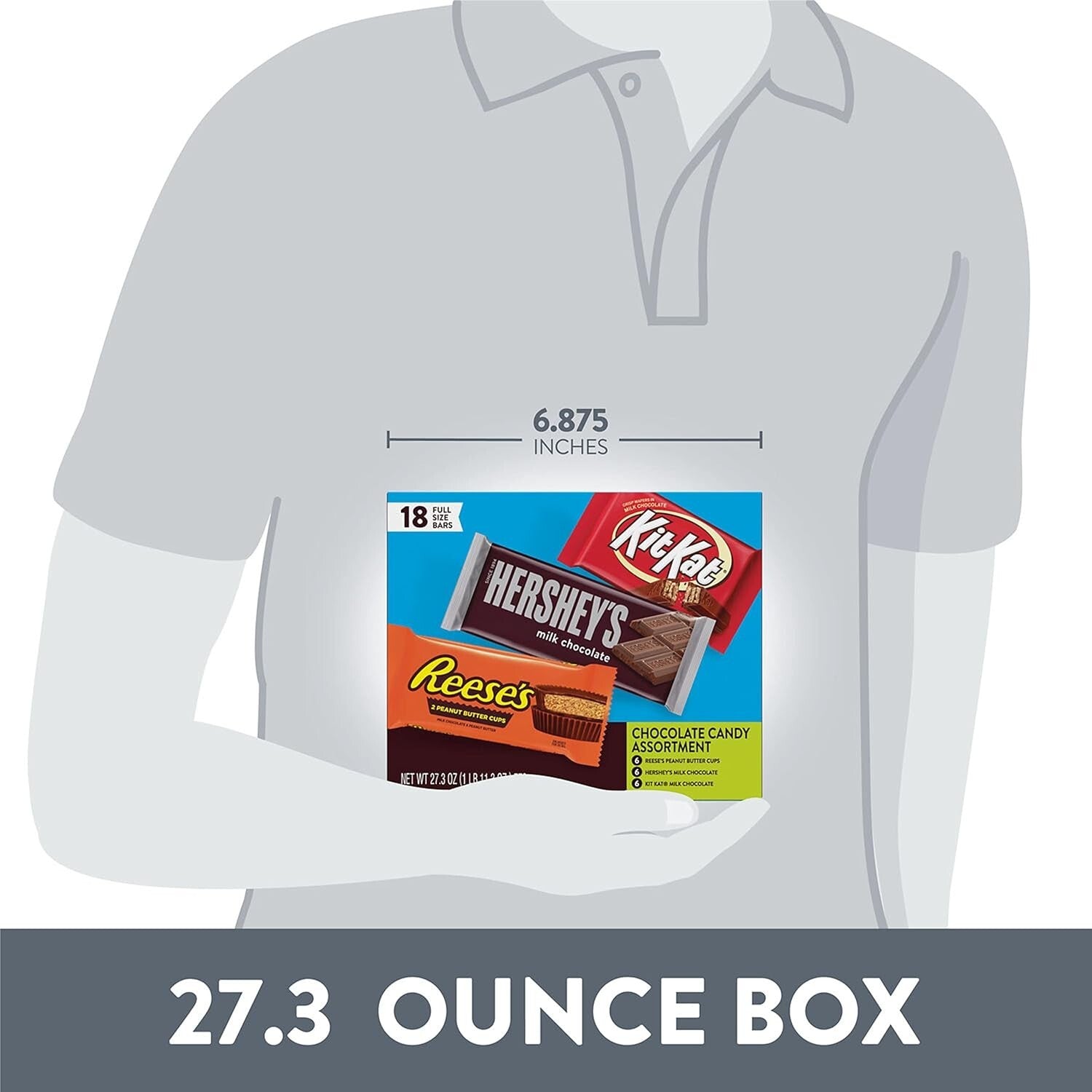 18-Count KIT KAT and REESE'S Assorted Milk Chocolate - Perfect for Sharing