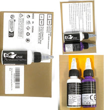 Load image into Gallery viewer, Professional Tattoo Ink Pigment Kit - 14 Colors, 1 fl oz Bottles for Skin Art