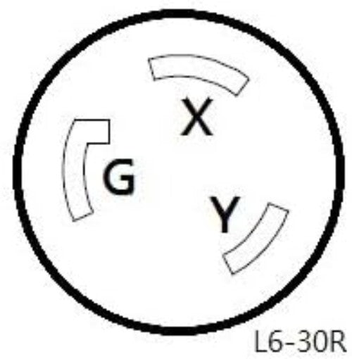 50FT NEMA L6-30 Heavy-Duty Extension Cord, Ideal for Generators and Equipment