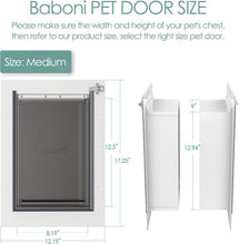 Load image into Gallery viewer, Sturdy 3-Flap Dog and Cat Door with Magnetic Closure - Ideal for Medium Breeds