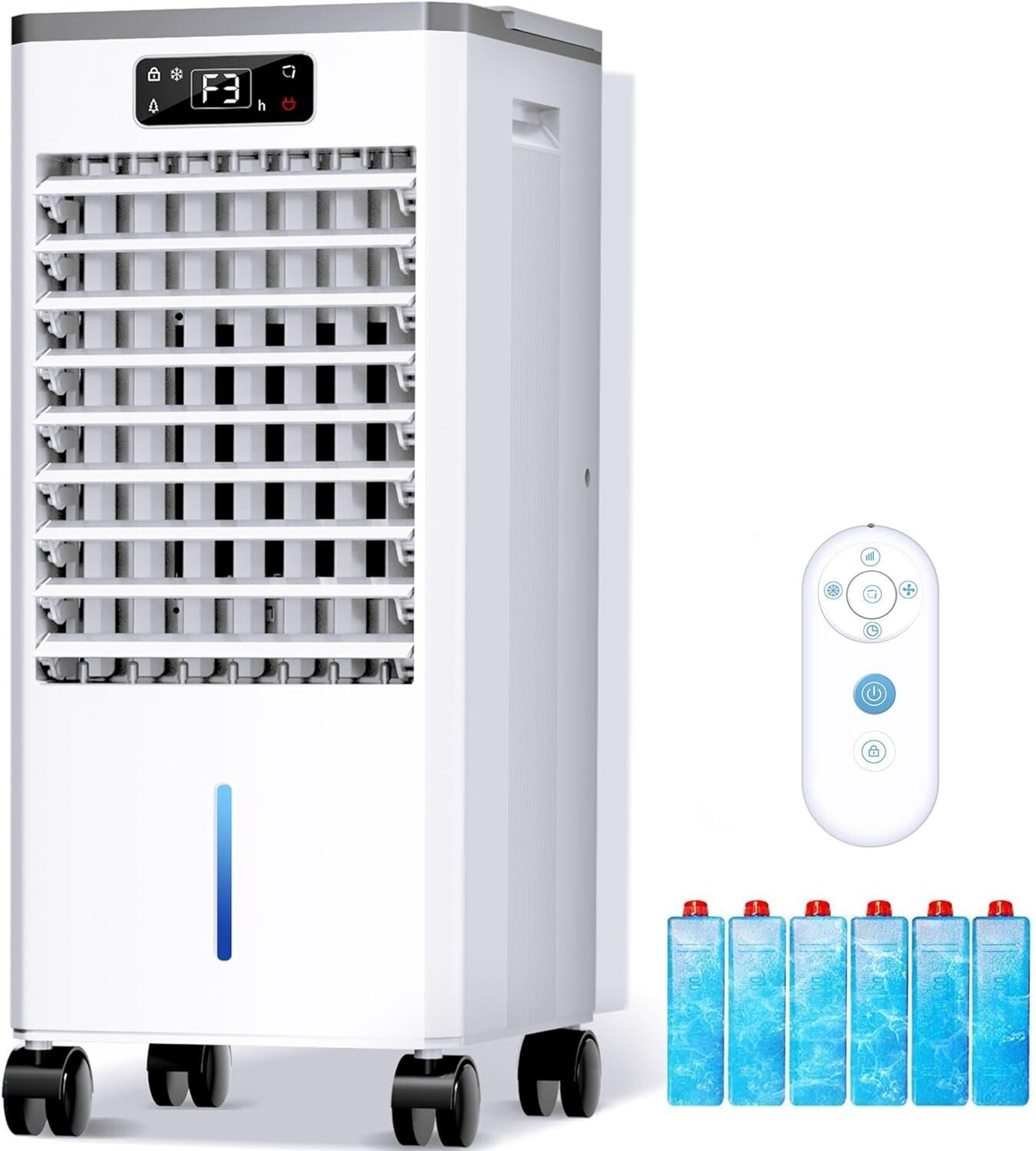 2-Gallon Evaporative Cooler with Auto Mode & Energy Savings for Ultimate Comfort