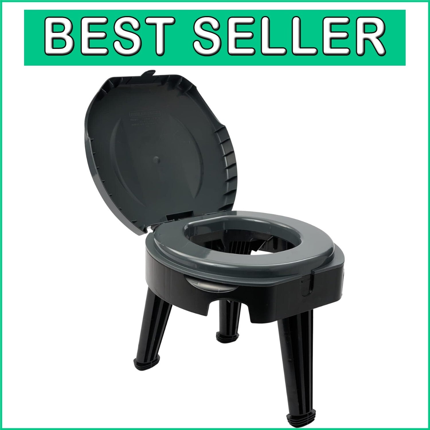 FOLD-to-GO Portable Toilet: Lightweight 4.5 lbs, 14.5" for Camping Adventures