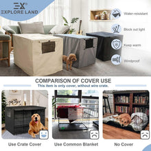 Load image into Gallery viewer, Universal Fit 42-Inch Dog Crate Cover - Durable Polyester &amp; Ventilated Design