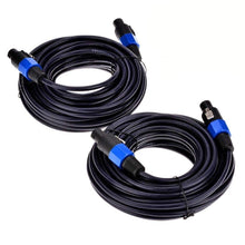 Load image into Gallery viewer, High-Performance 50 ft Speaker Cables - 2-Pack with Twist Lock Features