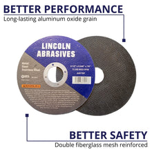 Load image into Gallery viewer, Dependable 100 Pack of 4.5" Cut-Off Discs - Ideal for Stainless Steel &amp; More