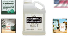 Load image into Gallery viewer, Moisture-Resistant Wood Treatment - 1 Gallon Non-Toxic Finish Protects All Wood