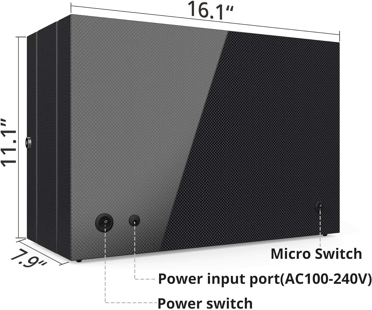 Elegant Watch Winder with 8 Adjustable Pillows & Built-in LED Light - Gift Ready
