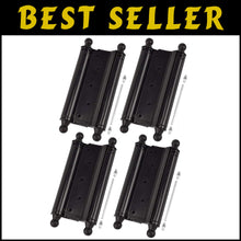 Load image into Gallery viewer, Commercial Grade Black Steel Hinges - Durable Self-Closing Door Hardware