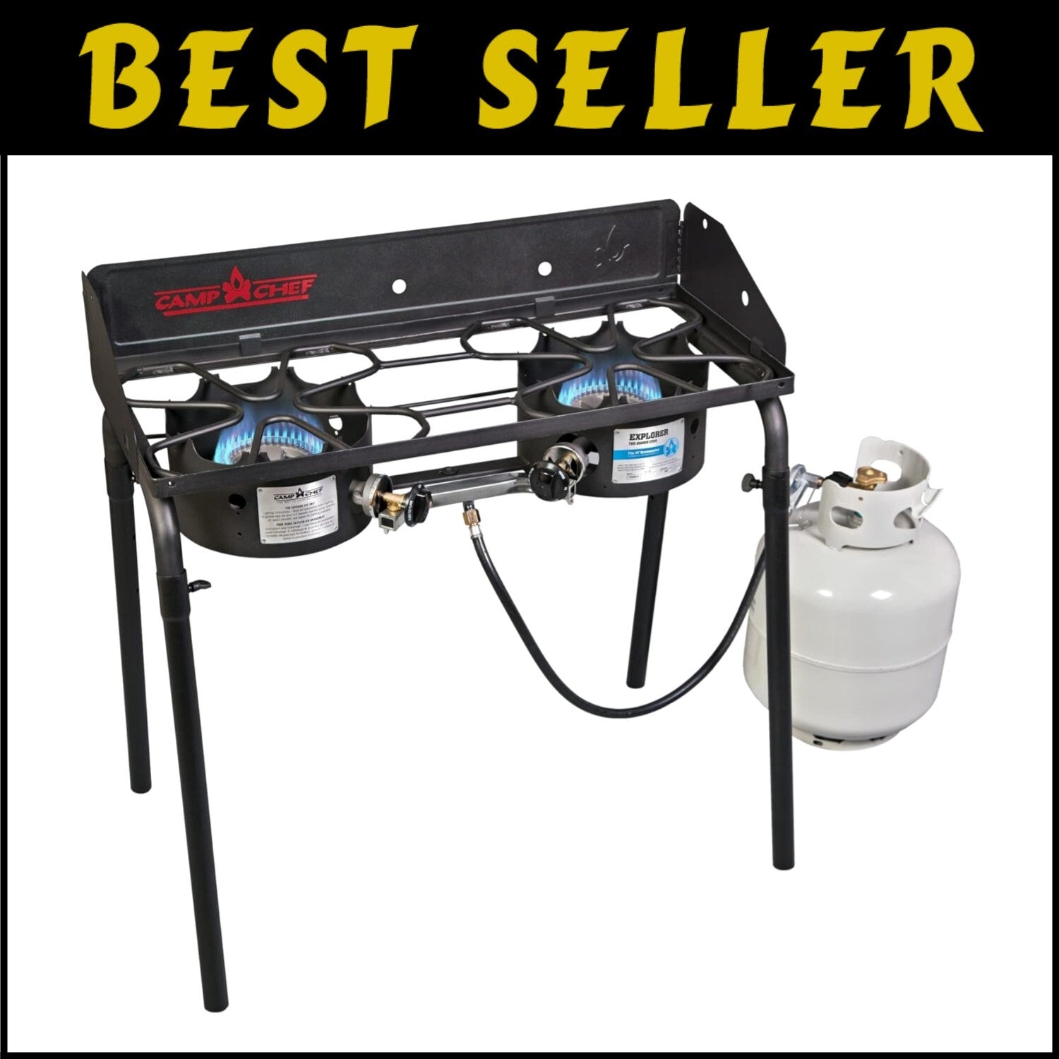 Explorer 2-Burner Portable Camping Stove - Versatile Propane Cooking System