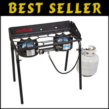 Load image into Gallery viewer, Explorer 2-Burner Portable Camping Stove - Versatile Propane Cooking System