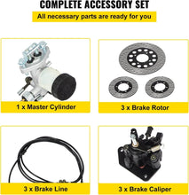 Load image into Gallery viewer, Easy Install Go Kart Hydraulic Brake Kit - Reliable Performance for 150cc Models