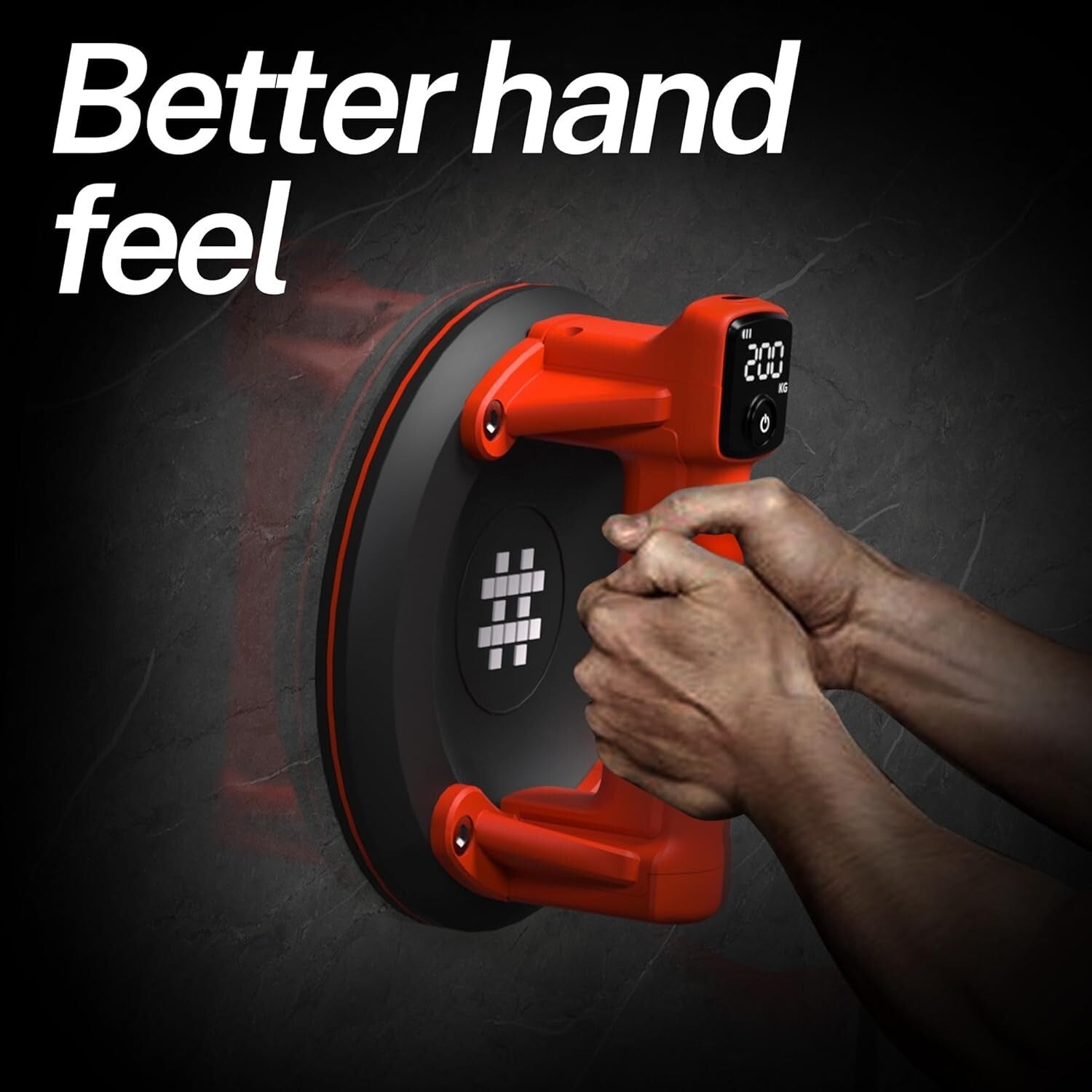 Automatic Vacuum 8-Inch Suction Cup with Digital Display for Safe Glass Handling