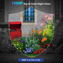 Load image into Gallery viewer, Wireless Outdoor Security Camera: 1080P Night Vision &amp; AI Motion Alerts Included