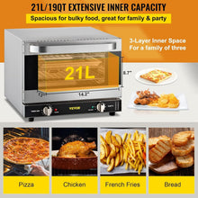 Load image into Gallery viewer, 3-Tier 19Qt Baking Oven with Hot Air Circulation - Ideal for Home &amp; Commercial