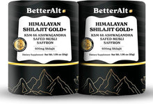Load image into Gallery viewer, Pure Himalayan Shilajit Gold+ | Pack of 2- Boost Recovery &amp; Strength, 60g Each