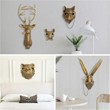 Load image into Gallery viewer, Charming Faux Deer and Animal Head Wall Decor – Elegant Gift Option, Set of 5