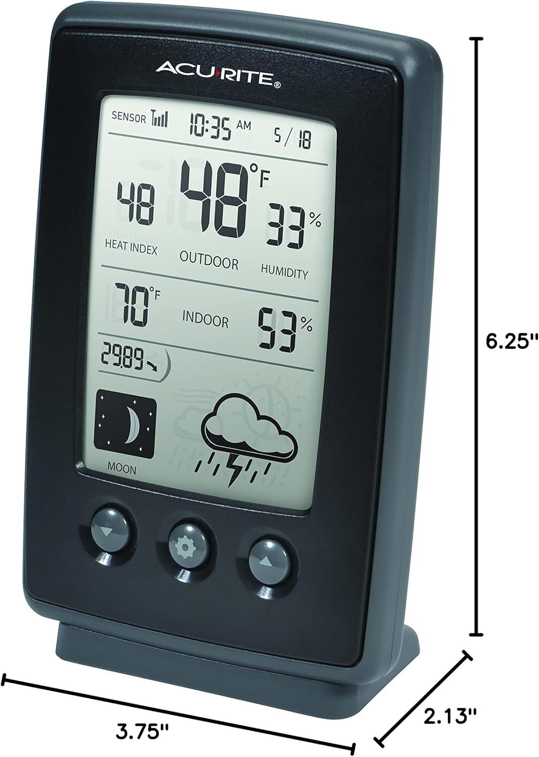 Personalized Digital Weather Station with LCD Display - Ideal Home Companion